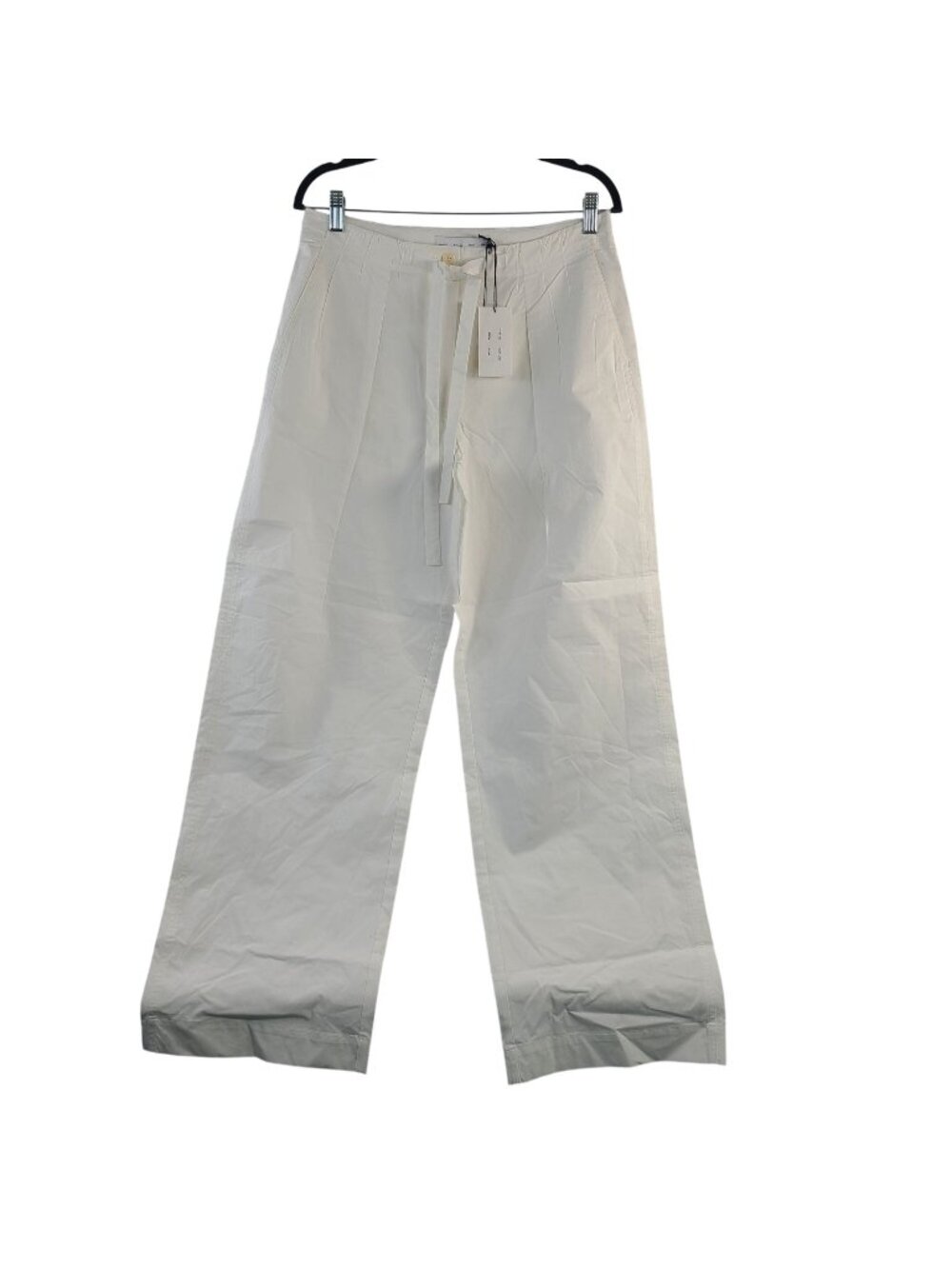 NEW Proenza Schouler White Label Barrett Pants White Poplin Women's Sz 6